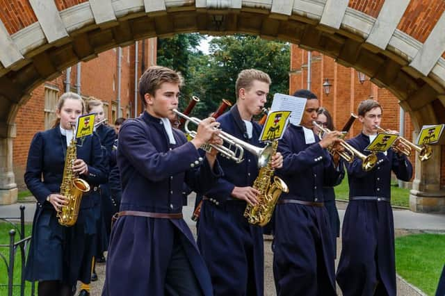 Christ's Hospital's Band performs