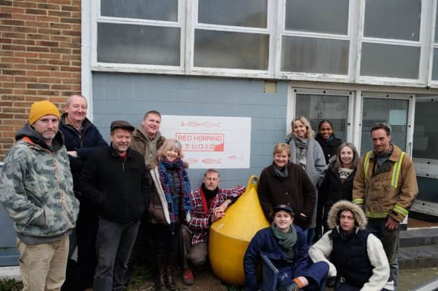 Artists at Red Herring Studios (Photograph: Anna Chapman)