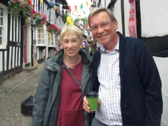 John Greening with Penelope Shuttle (credit Jane Greening)