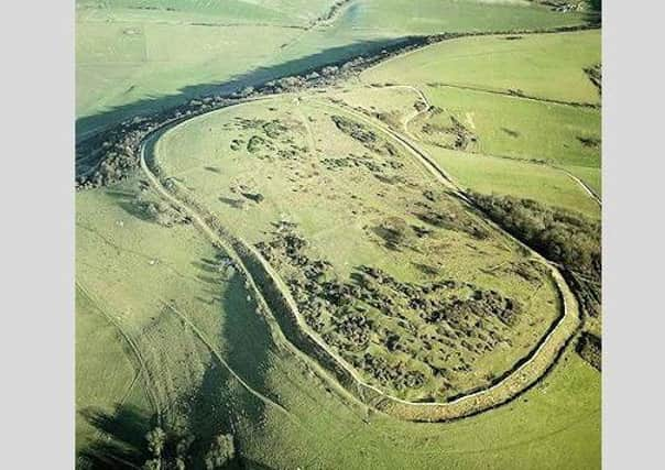 Police were joined by local politicians and archaelogists at the historical site. Picture: Sussex Police