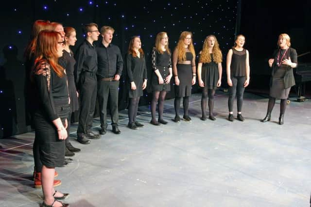 DM17311556a.jpg. Crawley Community Awards, 2017. West Sussex Youth Choir. Photo by Derek Martin SUS-171103-011828008