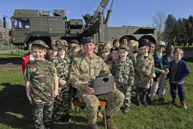 L/Cpl Jack Morgan operates the crane. Pictures: Ian Hargreaves 170322-1