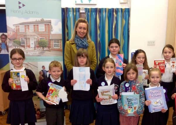 Henry Adams partner Hattie Coates with some of the winning children