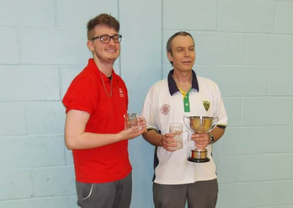 Richard Jeffery, runner-up, with winner Dave Alner