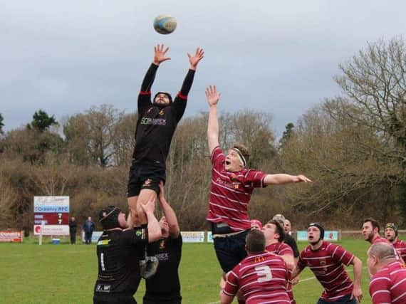 Action from Saturday's Sussex Shield semi-final