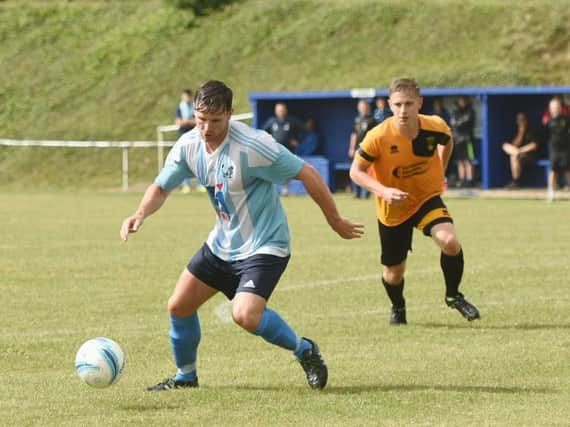 Owen Callaghan struck for Worthing United on Saturday. Picture by Liz Pearce LP1600689