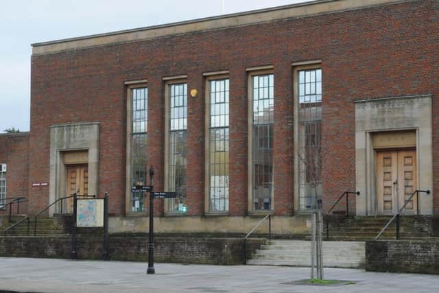 The front doors to Chichester Crown Court are now locked, though the MoJ insist it's available to hear cases