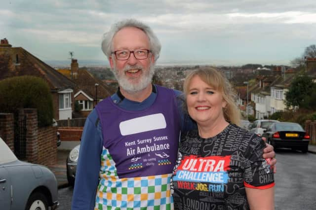 Chris and his daughter are raising money for " Air Ambulance"  (Photo by Jon Rigby) SUS-170330-092144008