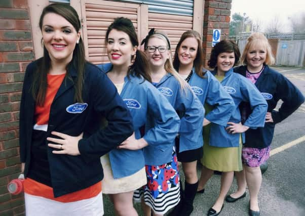 HAODS presents Made In Dagenham at The Capitol, Horsham, from April 4-8. From left: Becky Munden, Alicia Marson, Amy Blaskett, Karen Stally, Rachel Farrant and Tess Kennedy