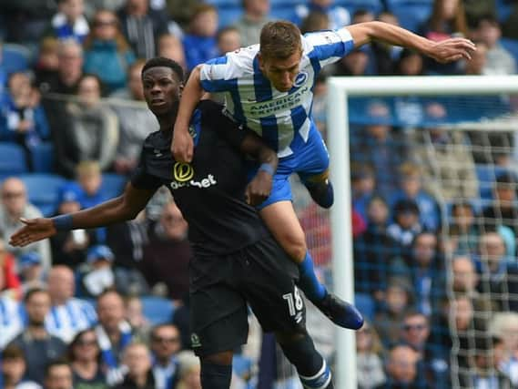 Uwe Hunemeier in action against Blackburn. Picture by Phil Westlake (PW Sporting Photography)