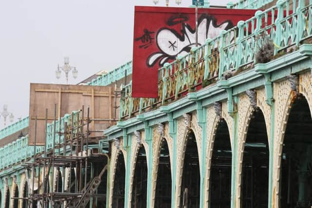 The dilapidated Terraces (Photograph: Eddie Mitchell)