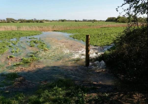 A burst water main near Chalder Lane is affecting Selsey