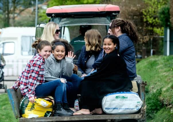 Tractor rides were one of the popular activities at Lavant House Stables' open morning