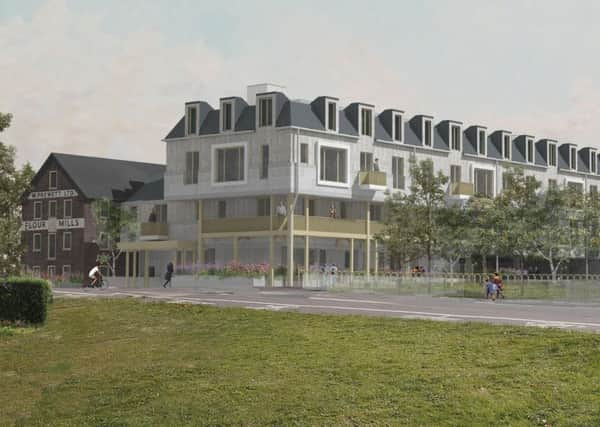 Artist impression of Prewetts Mill development.