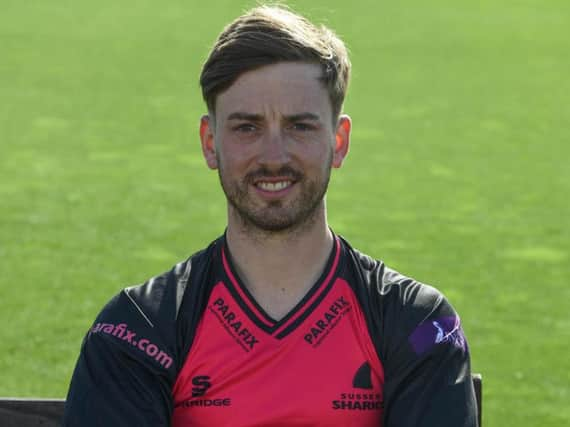 Will Beer and fellow spinner Danny Briggs Briggs regained some sort of mid-innings control for their side in excellent 10-over spells. Picture by PW Sporting Photography