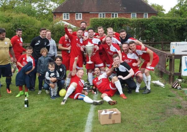 The Pirates with the trophy