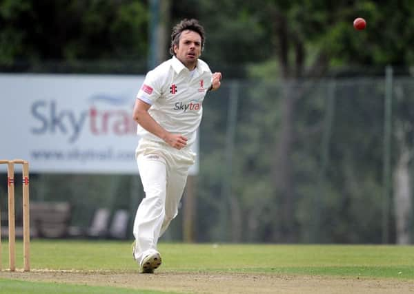 Sussex League Premier Division: Horsham (bowling) v Billingshurst. Michael Munday. Pic Steve Robards  SR1617546 SUS-160621-121647001