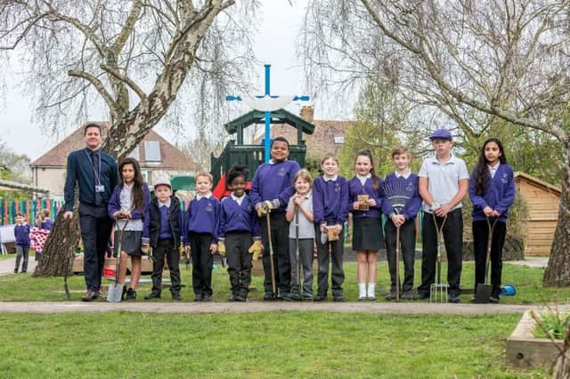 Pupils from Portfield Primary Academy