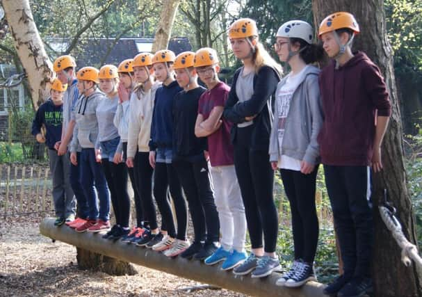 Students enjoy the activity trip