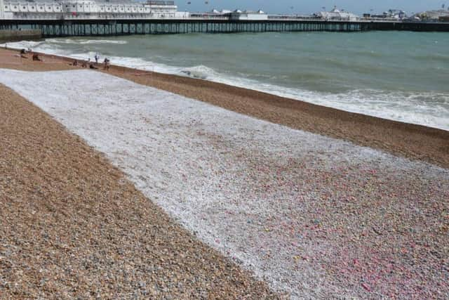 The beach canvas (Photograph: Eddie Mitchell)