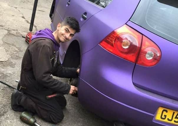 Shahid Mogal with his beloved car. Photo by Ali Dogan