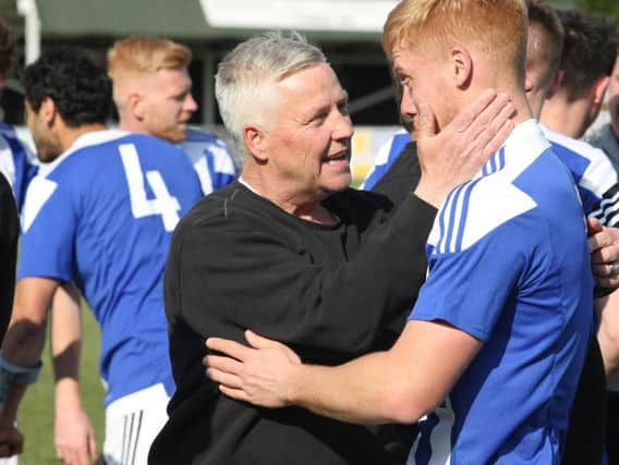 Shaun Saunders on the final day of the season with players