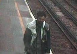 Police want to speak to this man in connection with the theft of a defibrillator from Ifield station