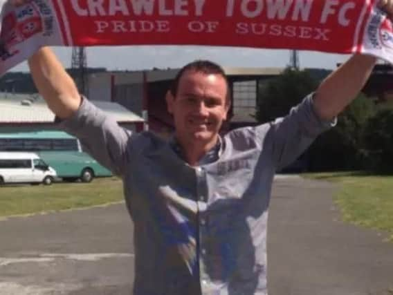 Crawley Town fan Steve Herbert