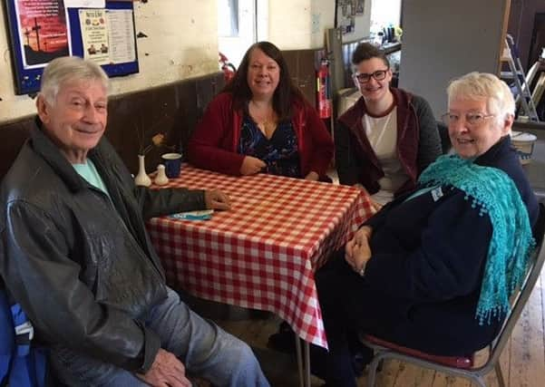 Helen Burton meets volunteers at the Matthew 25 Mission in Eastbourne SUS-161026-105857001