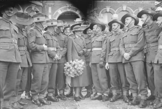 Smart soldiers in their slouch hats