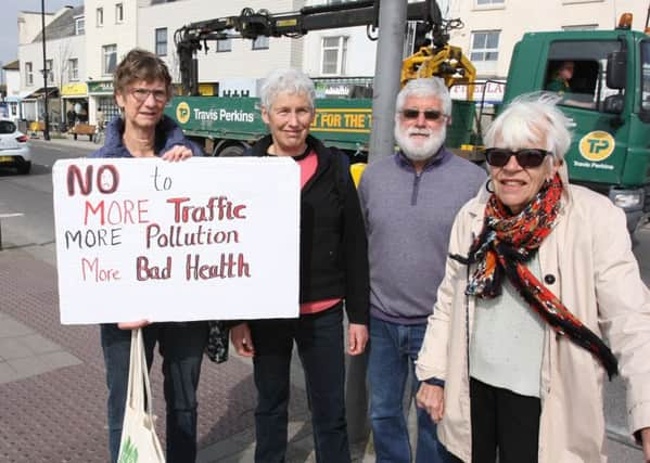 Shoreham residents Barb O'Kelly, Pat Dillon, Geoff Hodgson and Anna Hodgson