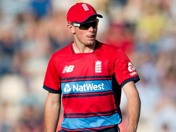 Mason Crane on his England debut / Picture by Dave Vokes - www.davevokesphotography.co.uk