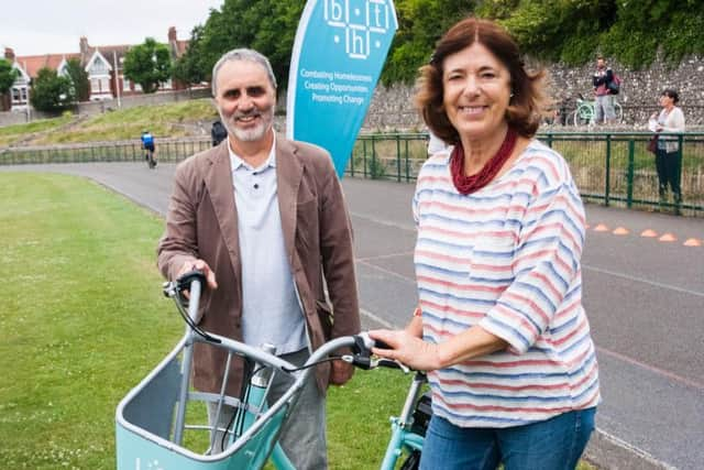 Cllr Alan Robins and Cllr Gill Mitchell