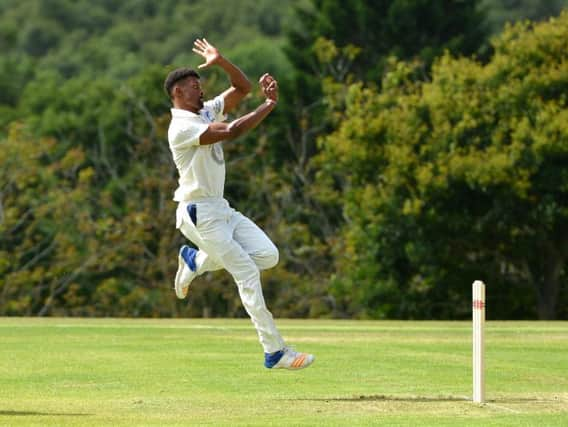 Abi Sakande in action for Cuckfield