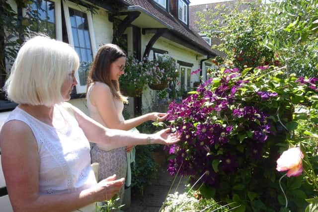 The weather was perfect and visitors loved the garden