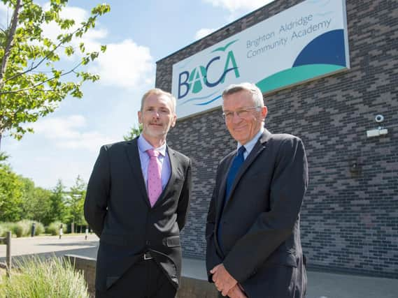 Jim May with BACA Principal Dylan Davies