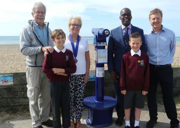 New telescope at Lancing Beach Green