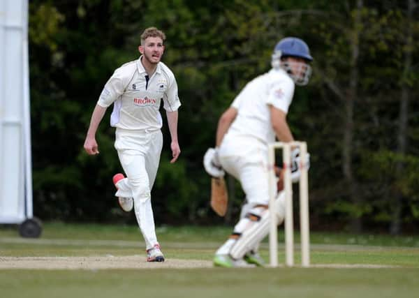 Cricket: Gray-Nicolls T20 Cup: Ansty (batting) v Roffey. Alex Collins (bowling). Pic Steve Robards SR1709153 SUS-170430-150333001