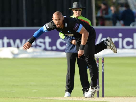 Tymal Mills in action last season. Picture by PW Sporting Photography