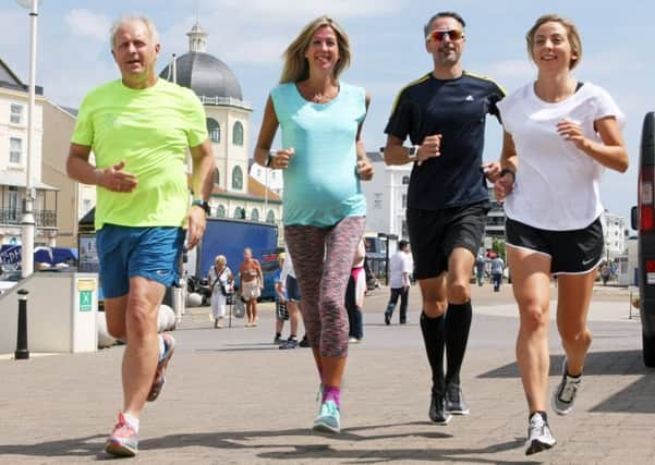 Clare Rixon , far right, with  Hilary Spicer, Martine Rossiter and Michael Rix. Picture: Derek Martin