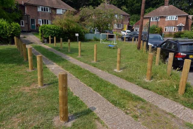 The controversial posts in Valence Road, Lewes