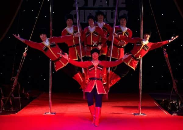 One of the acts at the Moscow State Circus