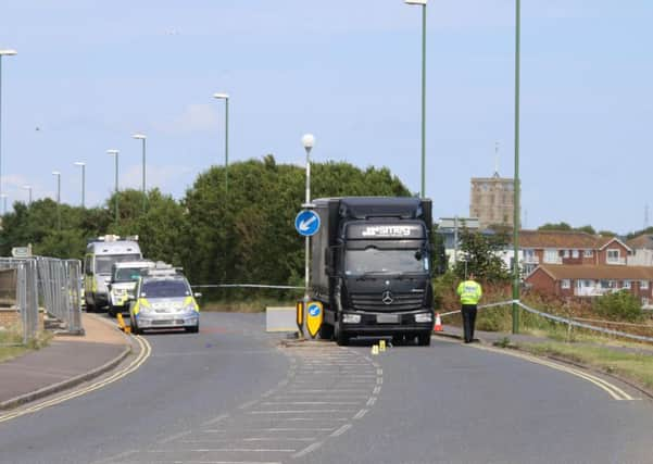 The road was closed for almost four hours