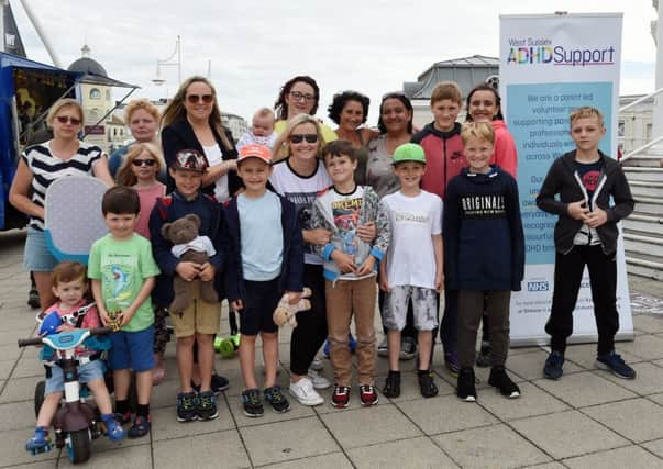 Members of the Worthing branch of West Sussex ADHD Support at the start of the sponsored walk. Picture: Liz Pearce LP170506