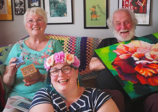 Jackie and Malcolm Gillespie with daughter-in-law Cara Gillespie