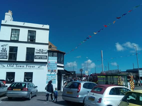 Hastings seafront. The Old Fryer.