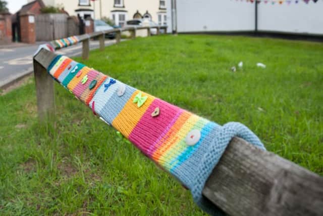 Yarn bombing in Wick, near Lyminster Primary School. Pictures: Scott Ramsey