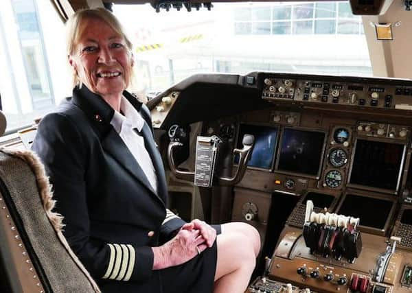 Yvonne Kershaw on the flight deck for the last time