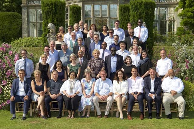 Nick Herbert and ministers from around the world at a TB summit at Wiston House in Steyning earlier this year