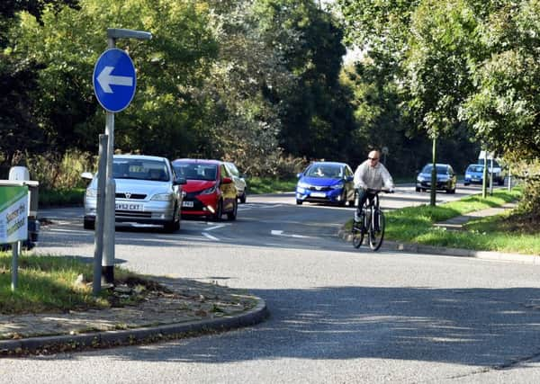 Cycle Route
A new" shortest cycle route" from Littlehampton to Bognor Regis is to be contructed. Pictured is the proposed end of the route at the Clymping roundabout by the cricket club and looking  towards Church Lane.

Clymping ,West Sussex.

Picture: Liz Pearce 11/10/2016
LP1601085 SUS-161110-164320008